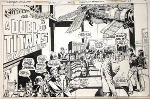 John Romita Sr Ross Andru | superman spider-man treasury - dps | Panel Page Art