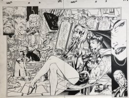 Jim Lee | gen 13 6 - double page spread | Panel Page Art